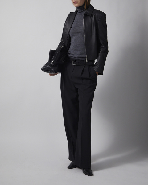Topp Sleevless Merino Turtleneck Dark Grey 2