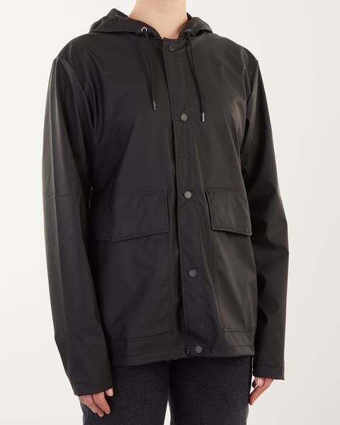 Jacket Short Hooded Coat Black 1