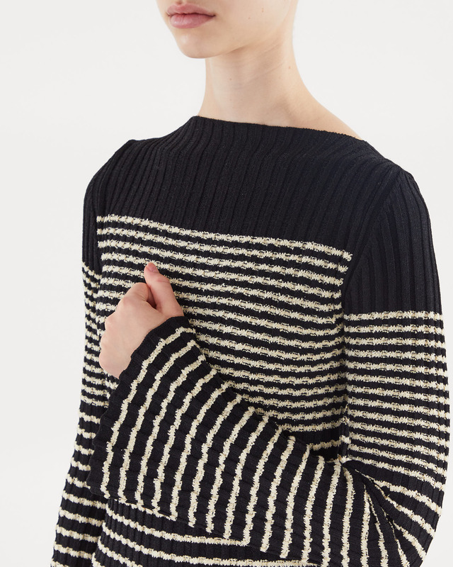 Proenza Schouler Klänning Boucle Mini Stripe Svart S