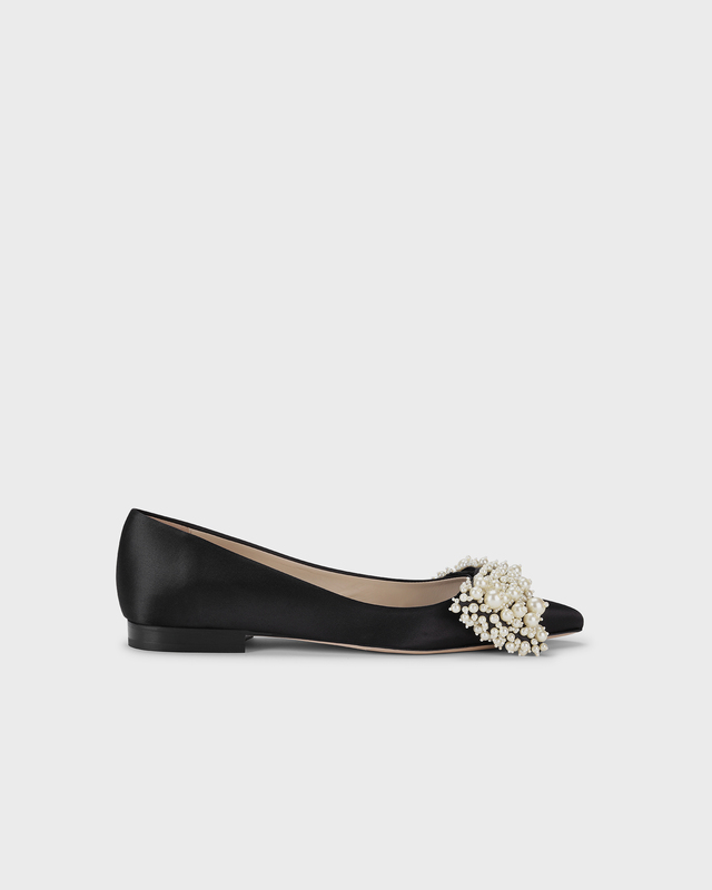 Custommade Flats Annabella Pearl Svart EUR 37