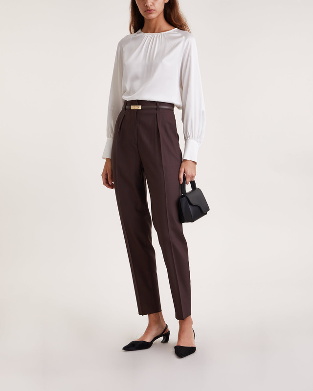 Max Mara Studio Byxor Briose Grå/brun IT 38 (EUR 34)