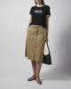 Moncler Nederdel Belted Cotton Midi Beige L