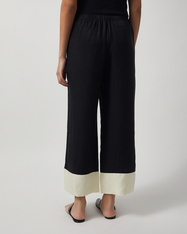 By Malene Birger Trousers Mirabello Black/White 38
