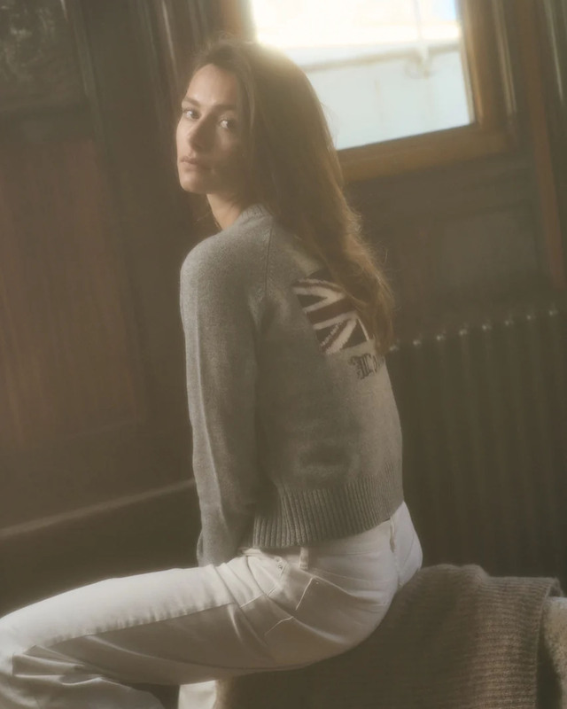 CLOEYS Sweater City London Grey Grå XS-S