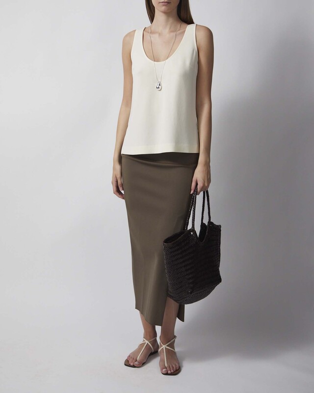 Dagmar Skirt Fitted Midi Dark Green M