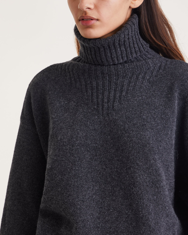 Filippa K Tröja Wool Turtleneck  Anthracite XS