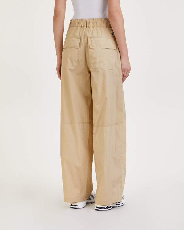Moncler Trousers Cotton Pantalone Beige IT 42 (EUR 38)