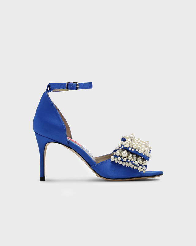 Custommade Marita Pearl Heel Blå EUR 38