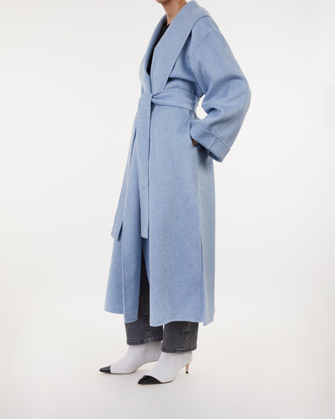 Coat Trullem Dusty blue 2