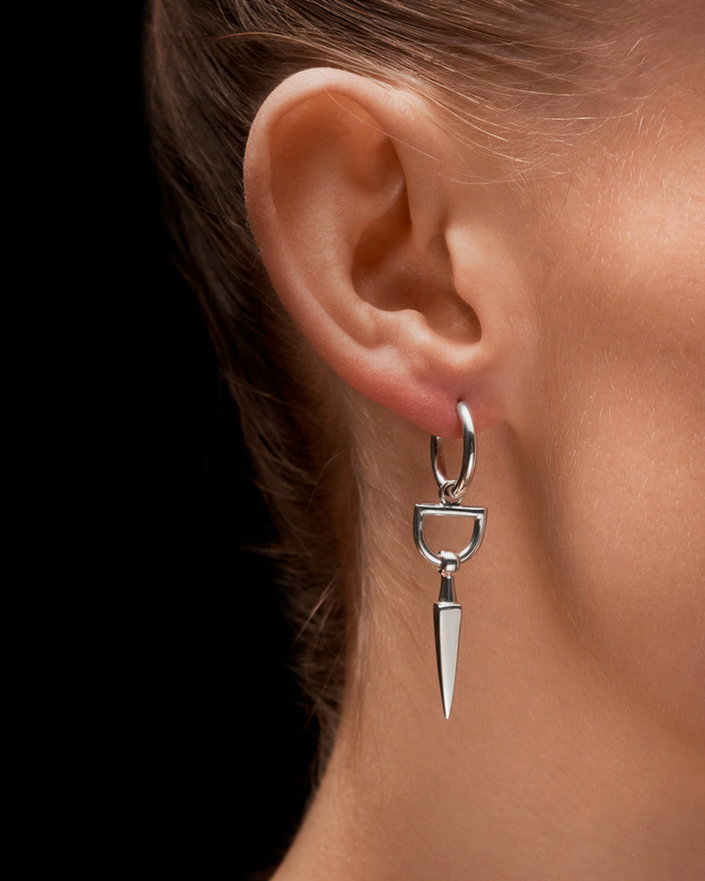 Maria Nilsdotter Earring Bitten Silver Silver ONESIZE