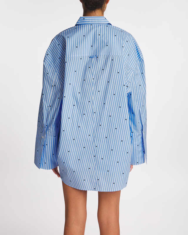 ROTATE Birger Christensen Shirt Oversized Blue 34